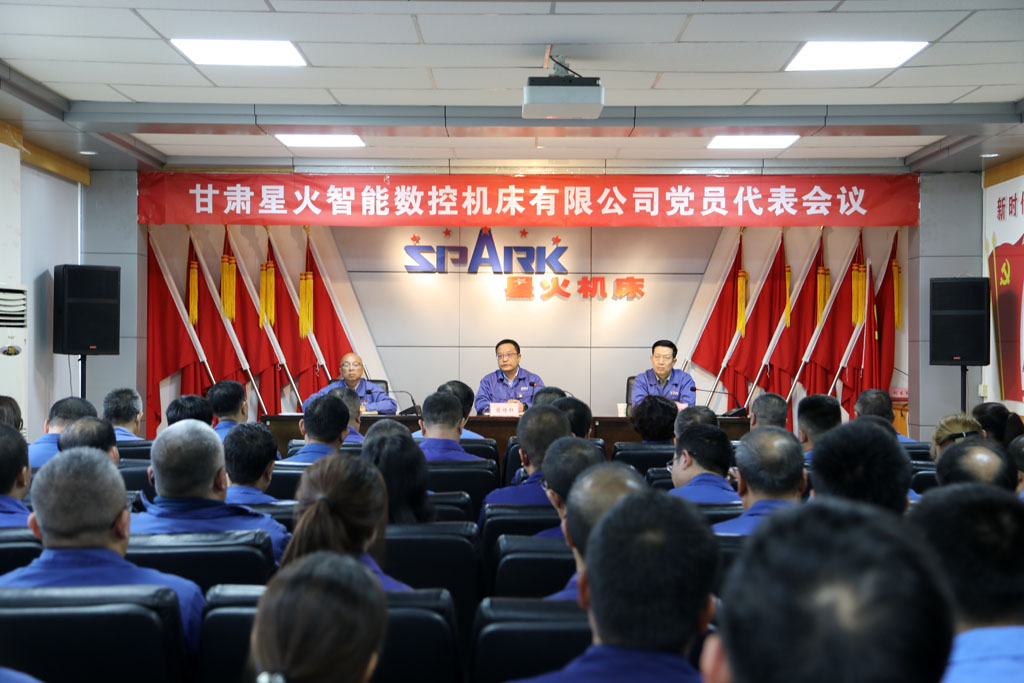 甘肅星火智能數(shù)控機(jī)床公司召開(kāi)黨員代表會(huì)議選舉產(chǎn)生參加省國(guó)投集團(tuán)公司第二次黨代會(huì)代表