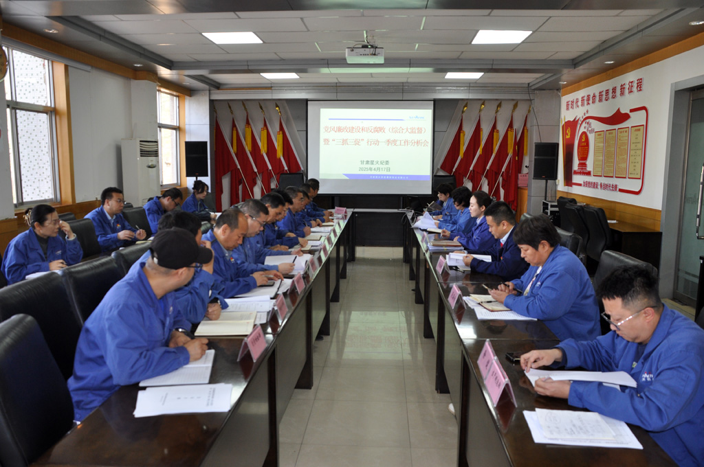 星火數(shù)控公司紀委召開黨風(fēng)廉政建設(shè)和反腐?。ňC合大監(jiān)督）暨“三抓三促”行動一季度工作分析會